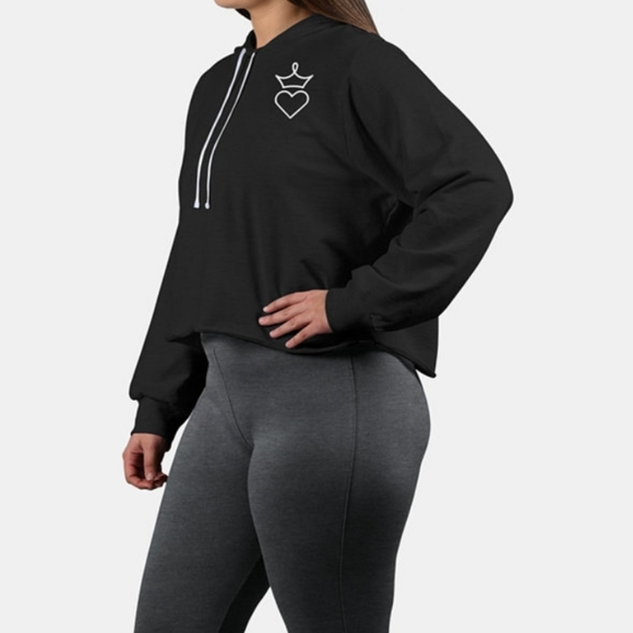 Soffe Tops - Soffe Curves Plus Size Cropped Hoodie